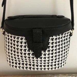Crossbody bag Black white